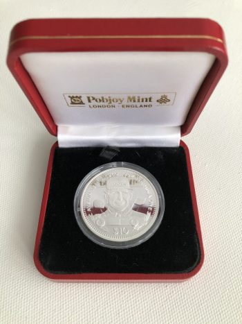 Ayrton Senna $10 Silver Commemorative Coin 1996 F1 Republic Of Liberia Minted by POBJOY