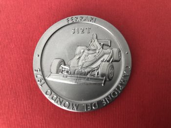 Official Ferrari F1 World Championship 1975 Titanium Medal / Coin - Image 3