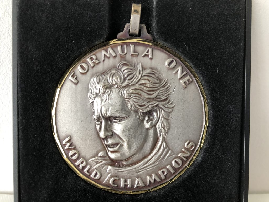 Ayrton Senna 3 Times World Champion Commemorative Medal by VML No 22 in