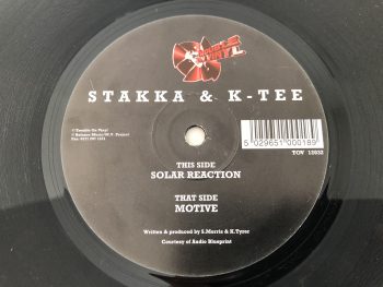 Stakka & K-Tee - Motive / Solar Reaction (12")