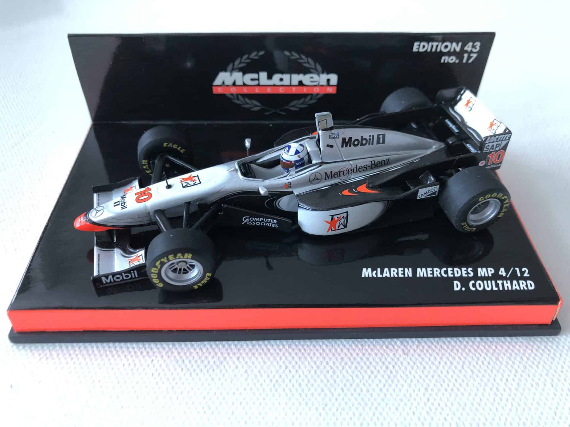 1997 David Coulthard McLaren Mercedes MP4/12 Minichamps 1:43 Scale