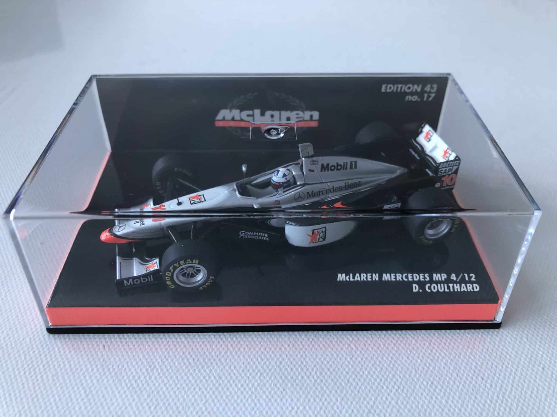 1997 David Coulthard McLaren Mercedes MP4/12 Minichamps 1:43 Scale - Image 3