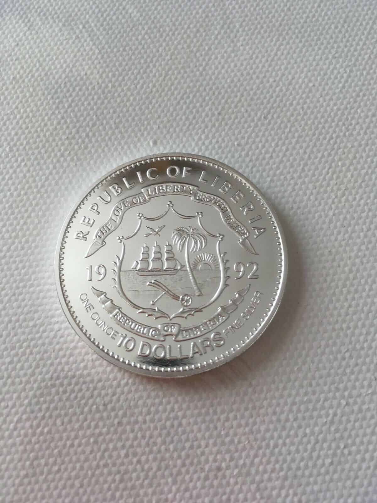 RARE Alain Prost $10 Silver Commemorative Coin 1992 F1 Republic Of ...