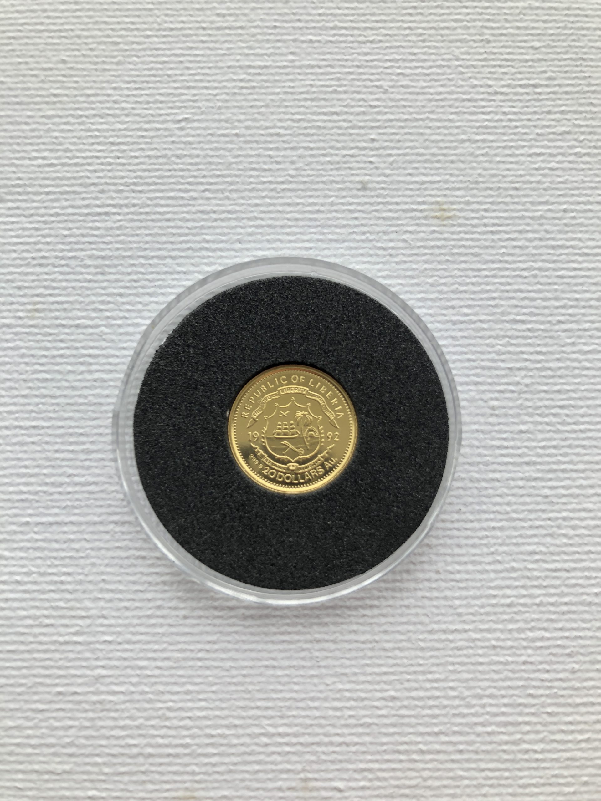Michael Schumacher $20 Gold Commemorative Coin 1992 F1 Republic Of Liberia 1.25g - Image 2