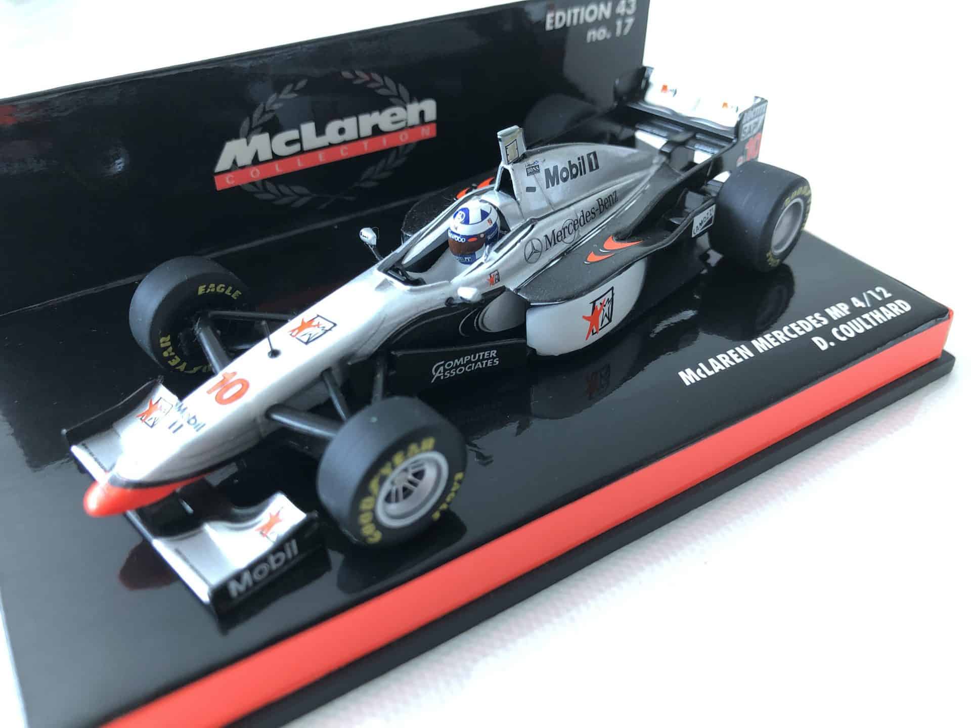 1997 David Coulthard McLaren Mercedes MP4/12 Minichamps 1:43 Scale - Image 2