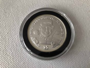 Ayrton Senna $5 Silver Commemorative Coin 1996 F1 Republic Of Liberia Minted by POBJOY - Image 2