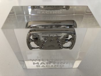 Genuine Williams Martini Racing Miniature Steering Wheel in Perspex - Image 3