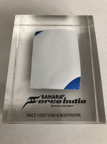 Genuine Sahara Force India Racing Carbon Fibre Bodywork in Perspex from 2017 VJM10 - Image 8
