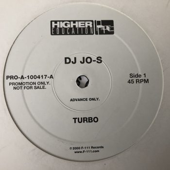 DJ Jo-S - Turbo (12", Promo)