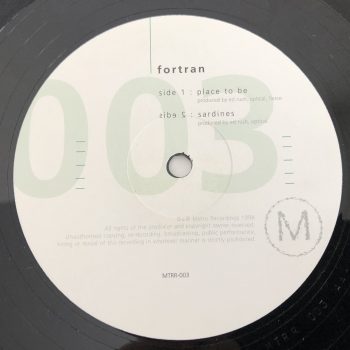 Fortran - Place To Be / Sardines (12")