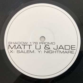 Matt U & Jade - Salem / Nightmare (12", Promo)