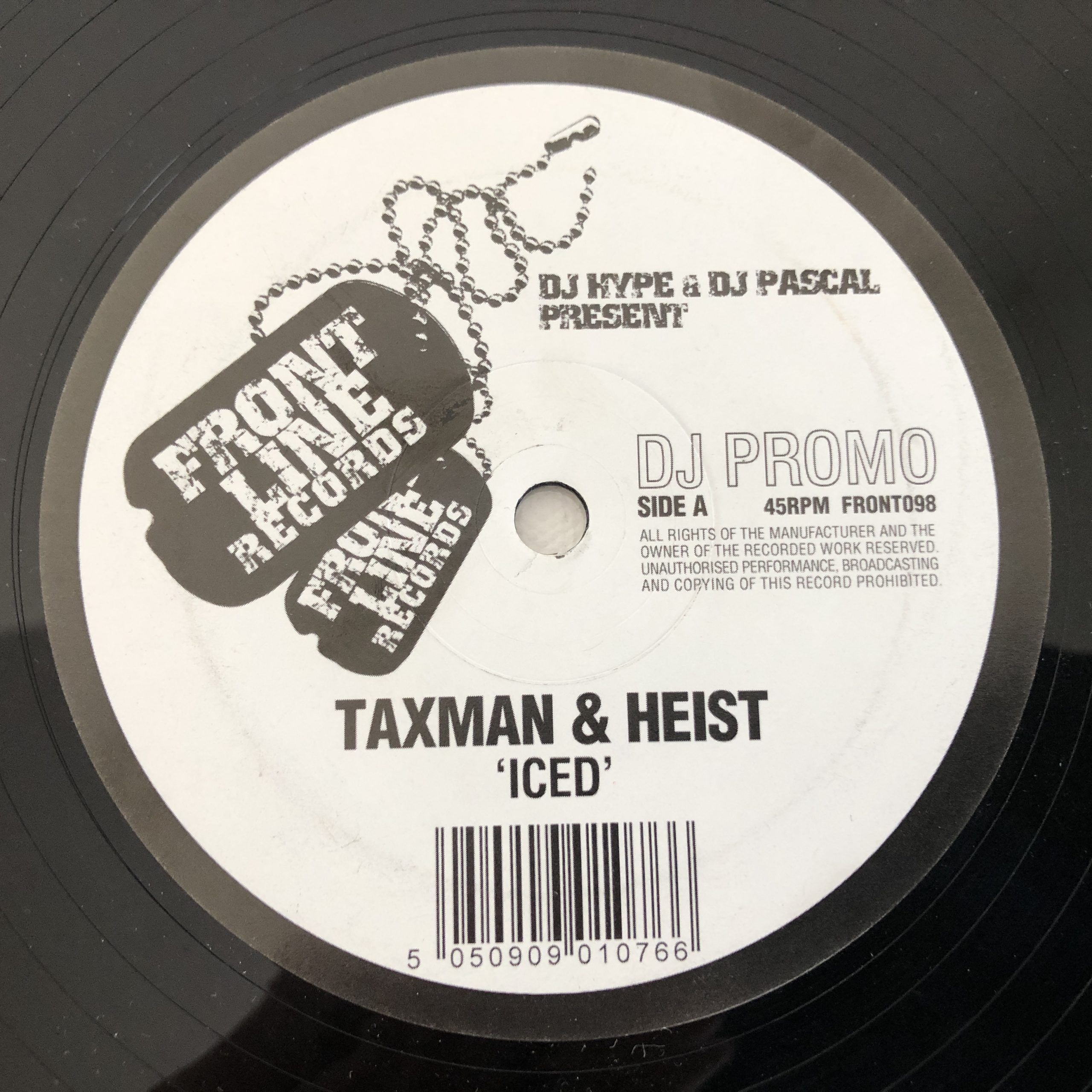 DJ Hype & DJ Pascal Presents Taxman & Heist - Iced / Demolition Man (12", Promo)