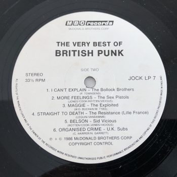 Various - The Very Best Of British Punk (LP, Comp) - Image 2