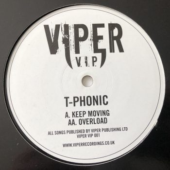 T-Phonic - Keep Moving / Overload (12", Promo)