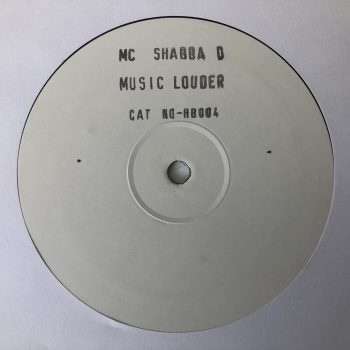 MC Shabba D - Music Louder / Ready 4 Some Drum N' Bass (12", Promo, W/Lbl, Sta)