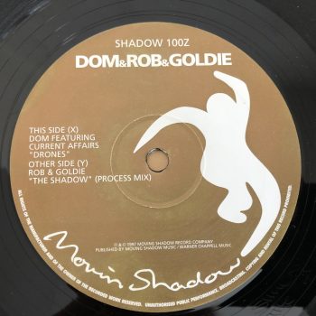 Dom / Rob & Goldie - Drones / The Shadow (12", Ltd) - Image 2