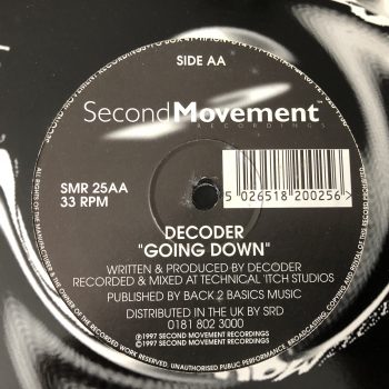 Decoder - Elements (Technical Itch Remix) / Going Down (12", Ltd) - Image 3