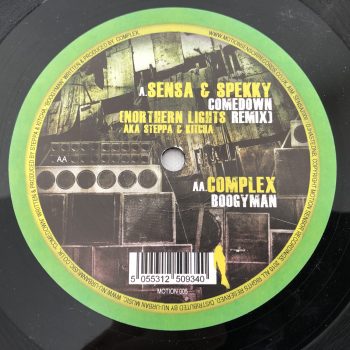 Sensa & Spekky / Complex - Comedown (Northern Lights Remix) / Boogyman (12")