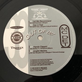 MC Det  - Let Me Recommend / Can U Feel / Hands Clappin / Junglist Massive (12')