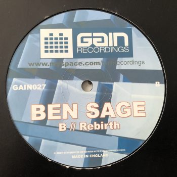 Ben Sage - Geisha / Rebirth (12") - Image 2
