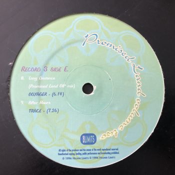 Voyager / Trace / Orca / Koda - Long Distance (Promised Land VIP Mix) / After Hours / Intalect (Promised Land VIP Mix) / The Deep (12")