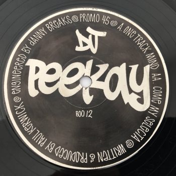 DJ Peekay - One Track Mind / Come My Selecta (12", Promo)