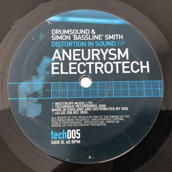Drumsound & Simon "Bassline" Smith - Aneurysm / Electrotech (12")