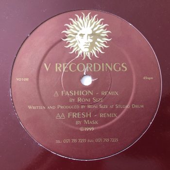 Roni Size - Fashion / Fresh (Mask Remix) (12") - Image 2
