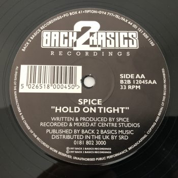 Spice - Beats Back (Remix) / Hold On Tight (12") - Image 4