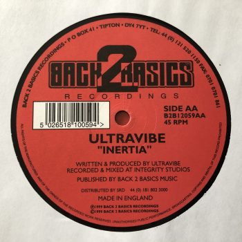 Ultravibe - New Life (The Beginning) / Inertia (12") - Image 2