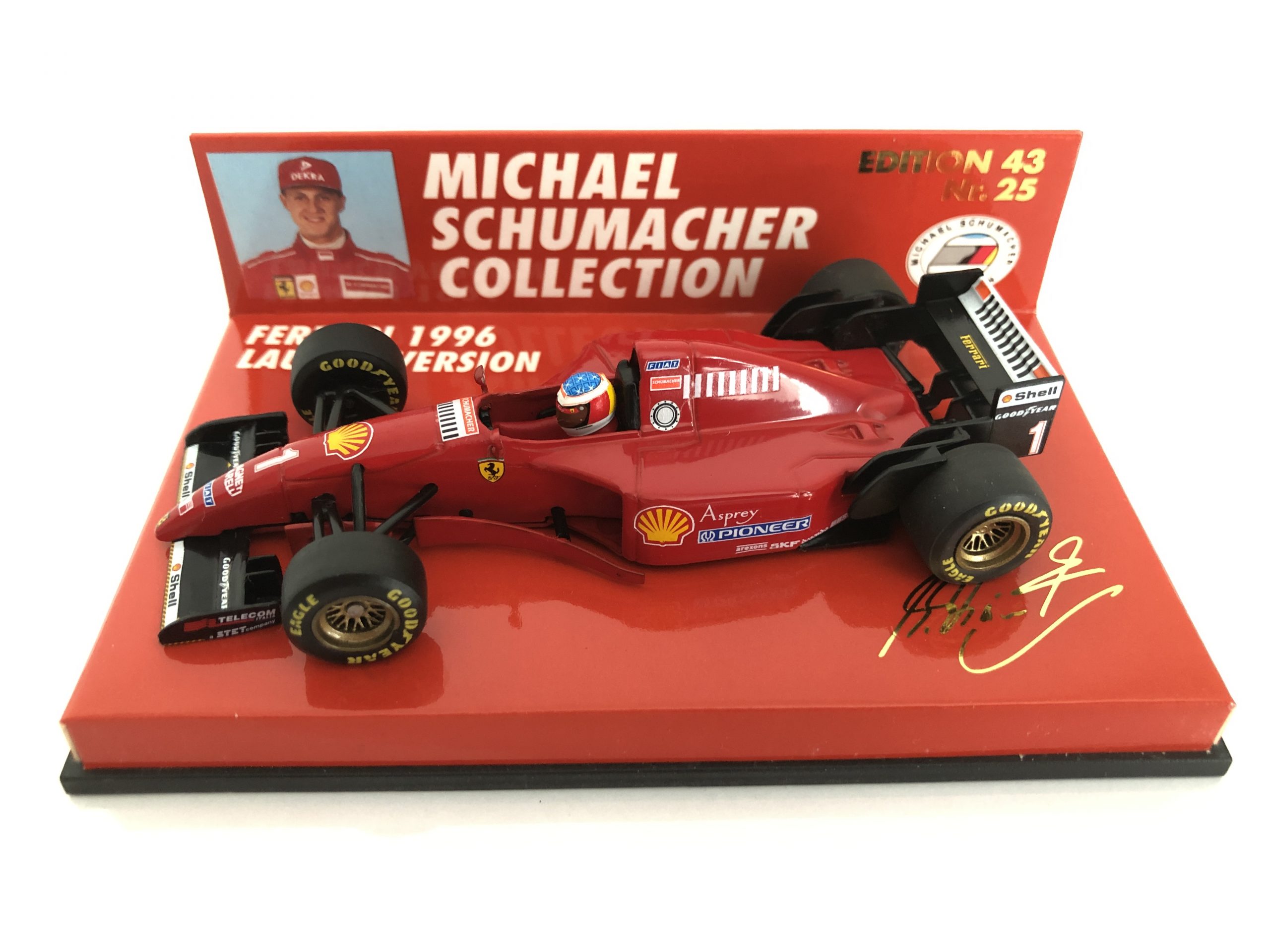1996 Michael Schumacher | Ferrari (Launch Version) | Minichamps 1:43