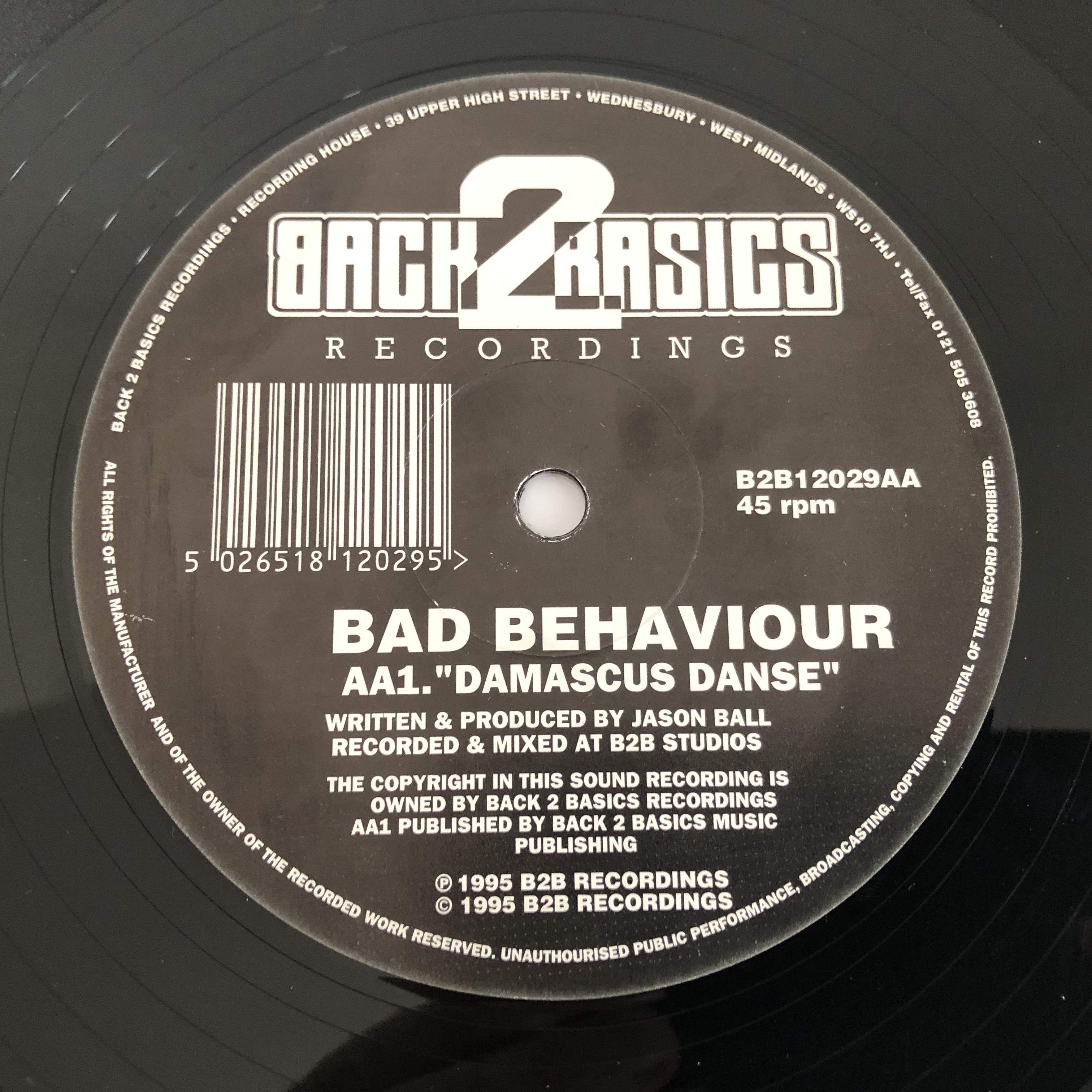 Bad Behaviour - Find The Source / Damascus Danse (12") - Image 4