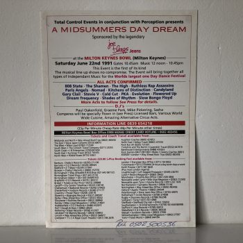 A Midsummers Day Dream - Saturday 22nd June 1991 - Milton Keynes Bowl - Image 2