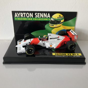 1993 Ayrton Senna McLaren MP4/8 Ford LANG 1:43 Scale Diecast Model Car Edition 43 No.8 - Image 2