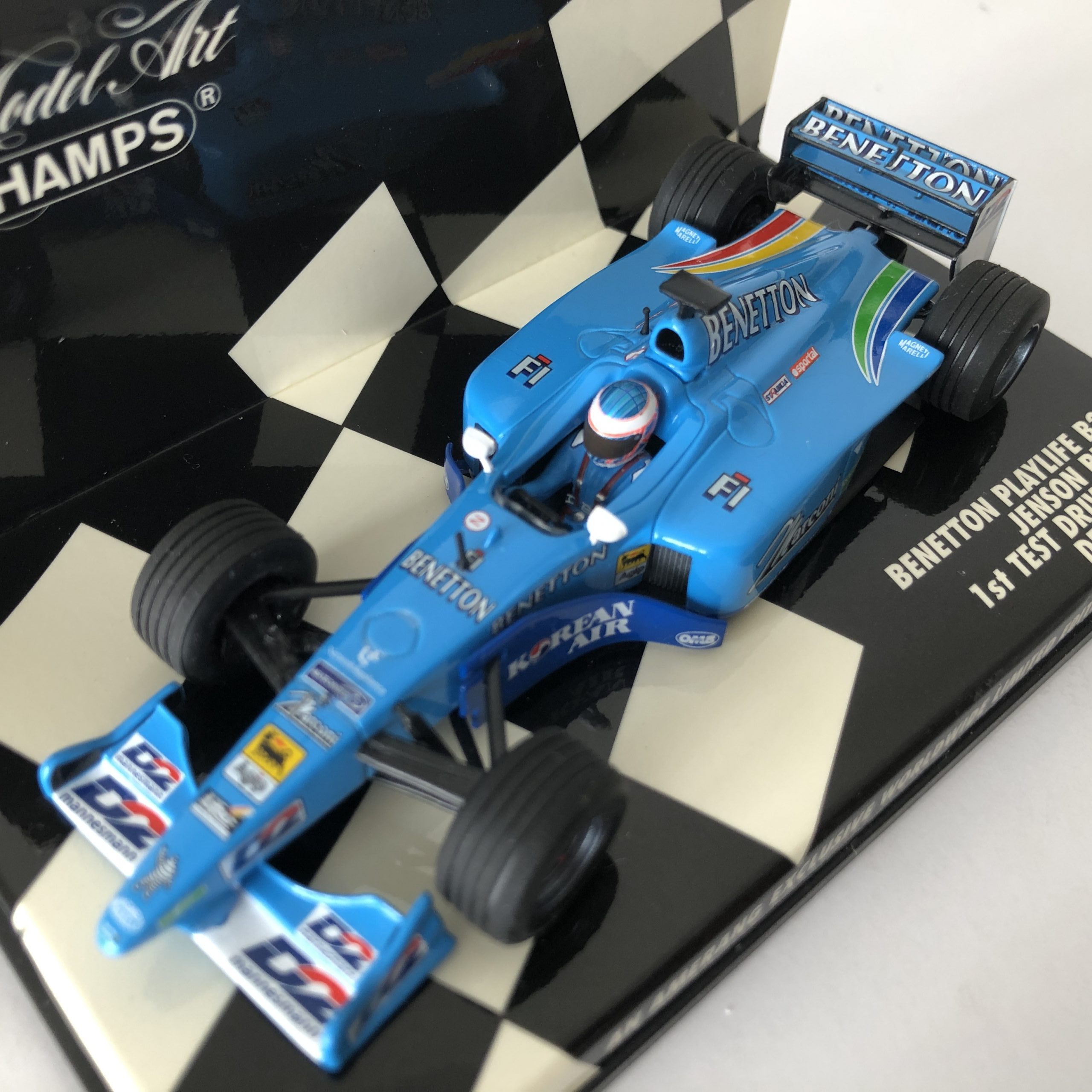 2000 Jenson Button - Benetton Playlife B200 - Minichamps 1:43 Scale ...