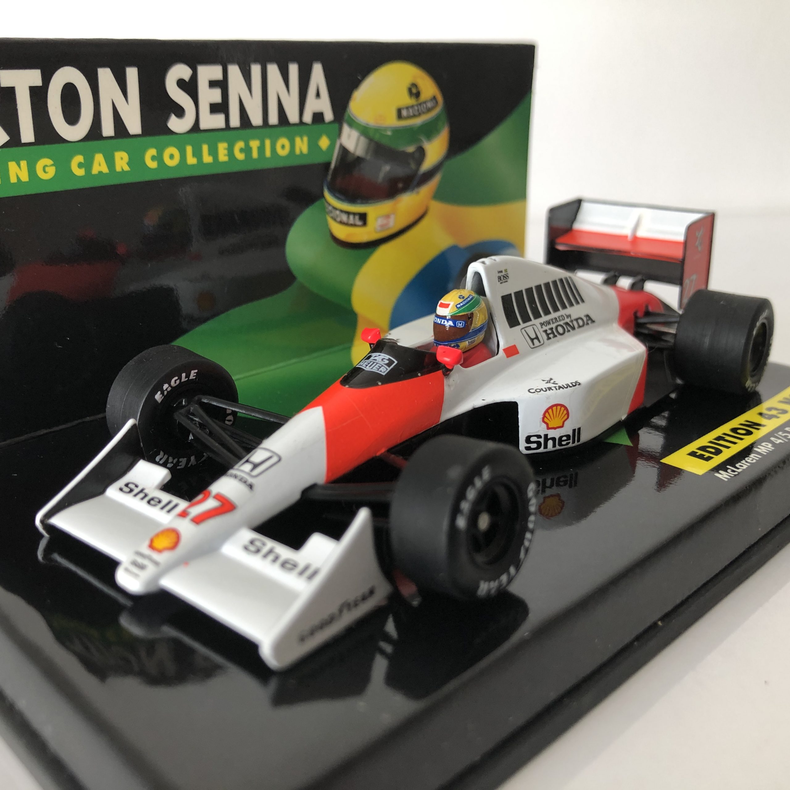 1990 Ayrton Senna McLaren MP4/5B Honda V10 LANG 1:43 Scale Diecast Model Car Edition 43 No.3 - Image 3