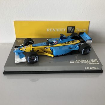 2002 Jenson Button - Renault F1 Team Launch Version - Minichamps 1:43 Scale - Image 2