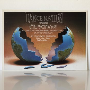 Dance Nation Creation August 1992 Rave Flyer Trentham Gardens Stoke on Trent