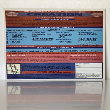 Dance Nation Creation August 1992 Rave Flyer Trentham Gardens Stoke on Trent - Image 2