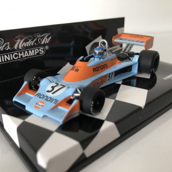 1976 Alessandro Pesenti Rossi Tyrrell Ford 007 Minichamps 1:43 Scale - Image 3