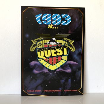 Rare Quest Wolverhampton Broad Street January 1993 Rave Flyer