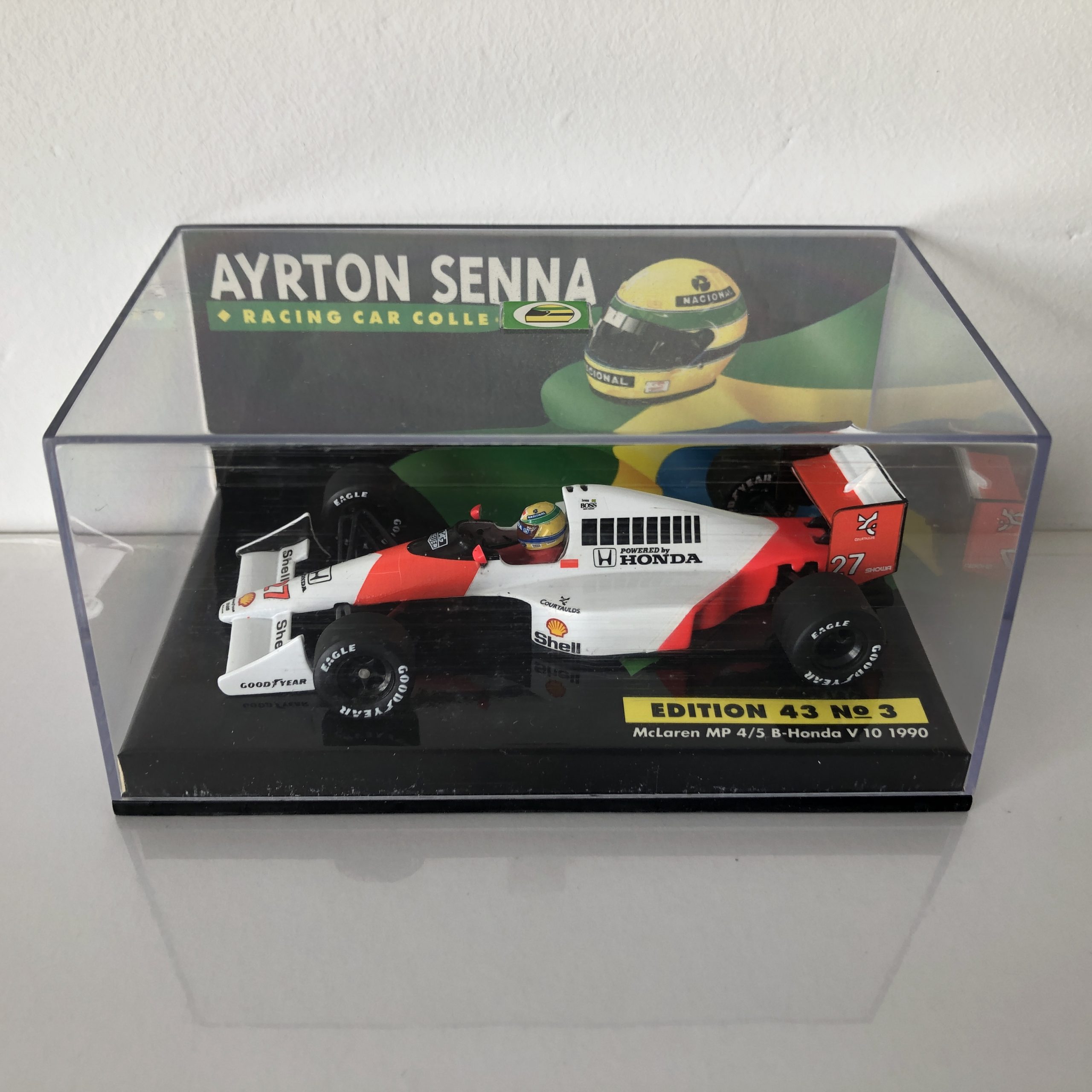 1990 Ayrton Senna McLaren MP4/5B Honda V10 LANG 1:43 Scale Diecast Model Car Edition 43 No.3 - Image 4