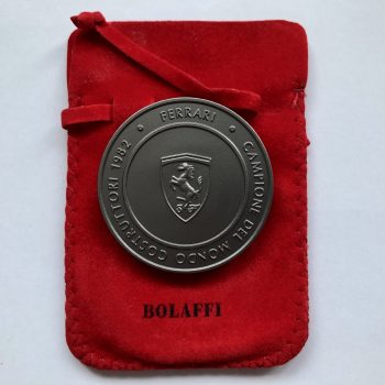 Official Ferrari F1 1982 Constructors World Champion Bolaffi Medal / Coin - Image 2