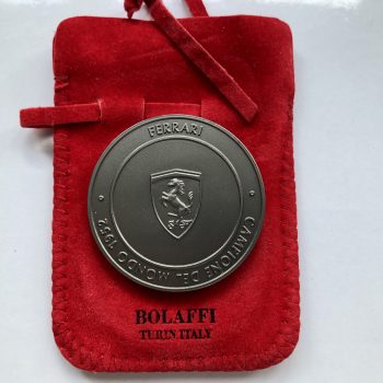 Official Ferrari F2 World Championship 1952 Titanium Medal / Coin - Image 3