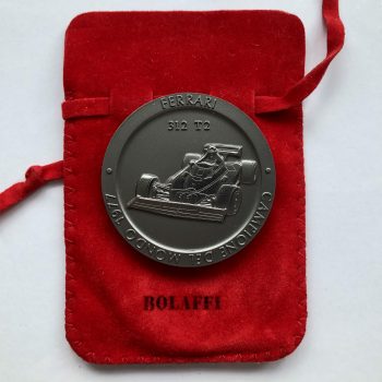 Official Ferrari F1 World Championship 1977 Bolaffi Medal / Coin