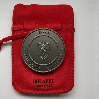 Official Ferrari F1 World Championship 2002 Bolaffi Medal / Coin - Image 2