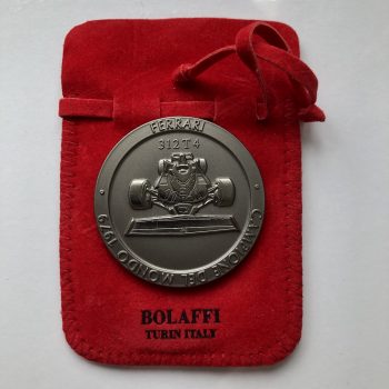 Official Ferrari F1 1979 World Champion Bolaffi Medal / Coin