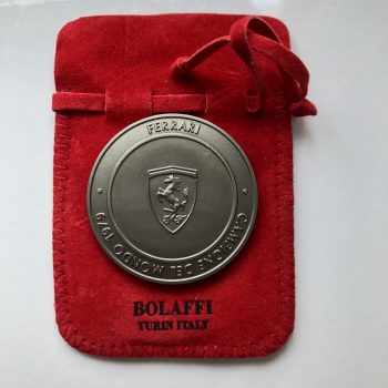 Official Ferrari F1 1979 World Champion Bolaffi Medal / Coin - Image 2