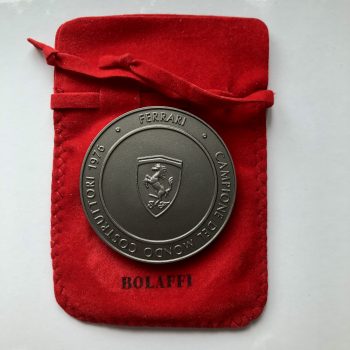 Official Ferrari F1 1976 Constructors World Champion Bolaffi Medal / Coin - Image 2