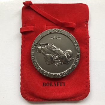Official Ferrari F1 1982 Constructors World Champion Bolaffi Medal / Coin